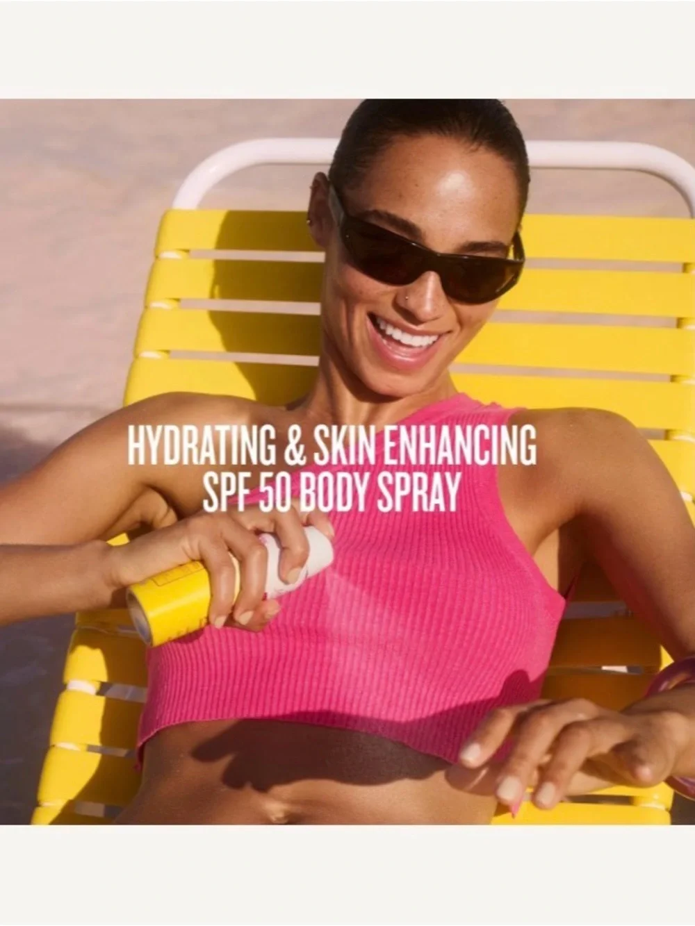 Sol de Janeiro Rio Radiance SPF 50 Body Spray — Pink & Yellow Gradient